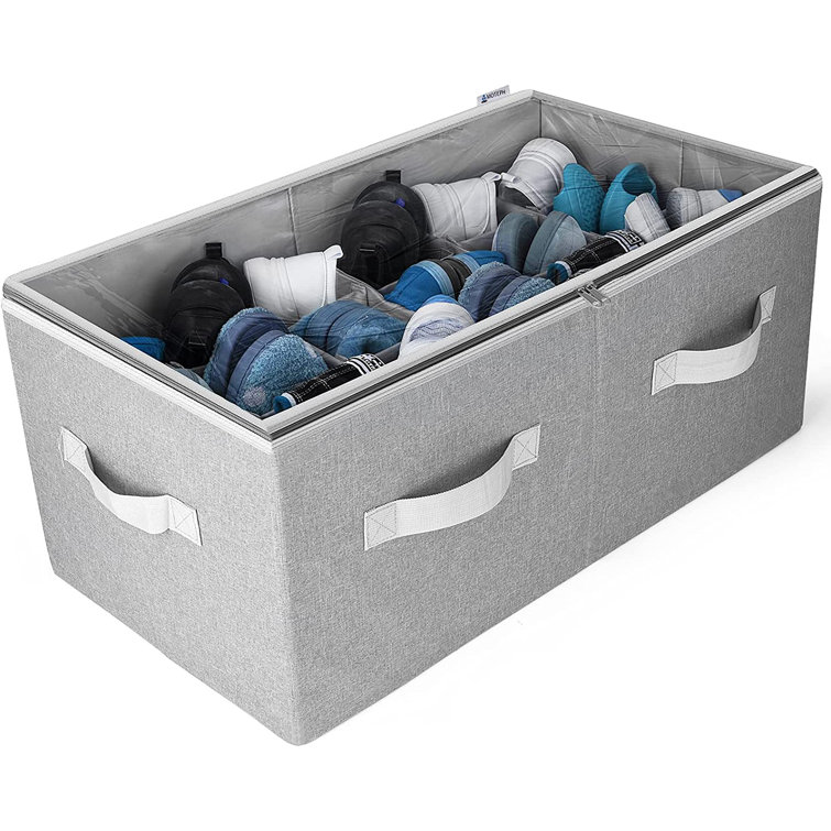 Fish hunter Shoe Organizer Closet Storage Solution With Clear